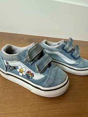 Vans Velcro Denim Sneakers shoes - 5C